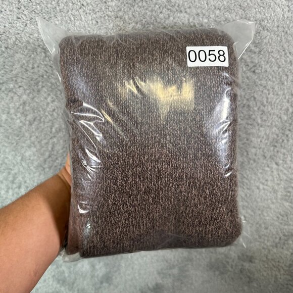 Chaps Ralph Lauren Sweater Mens XL Elbow Patches Thick Cotton Pullover Brown - Picture 10 of 10